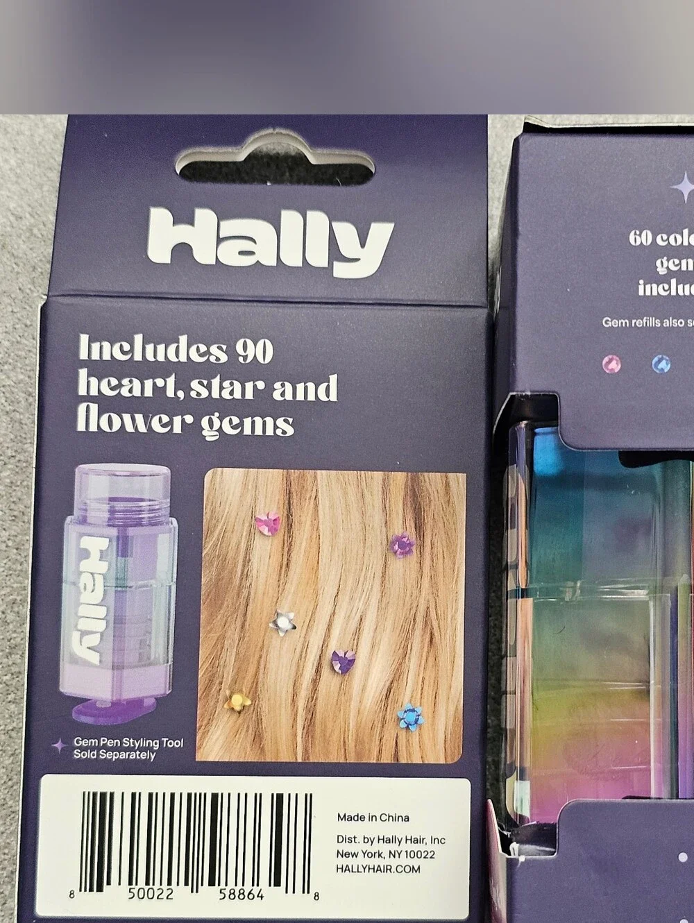 Hally Gem Pen Hair Styling Set w/ 150 Gems – Easy Bling Tool  & Refills NEW